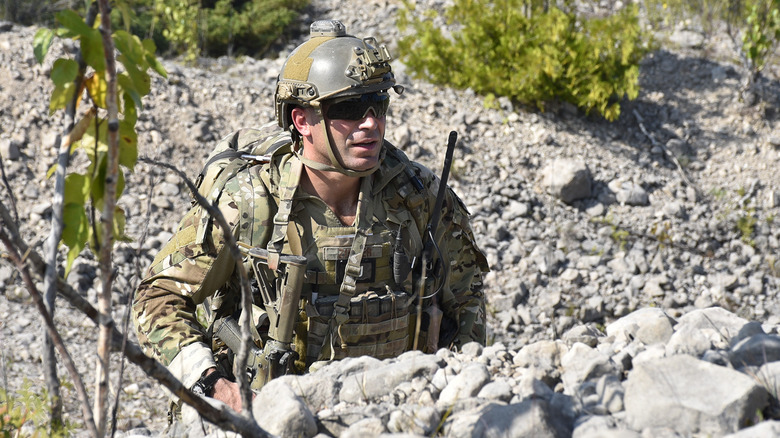 pararescuer on the ground