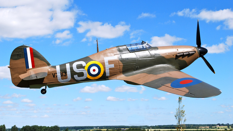 Hawker Hurricane being flown in 21st century