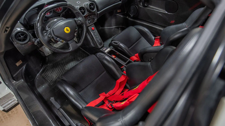 Interior of Ferrari Enzo