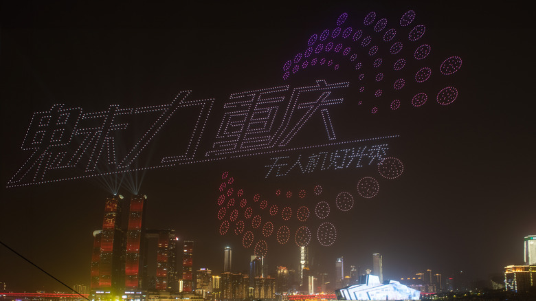 A massive drone show
