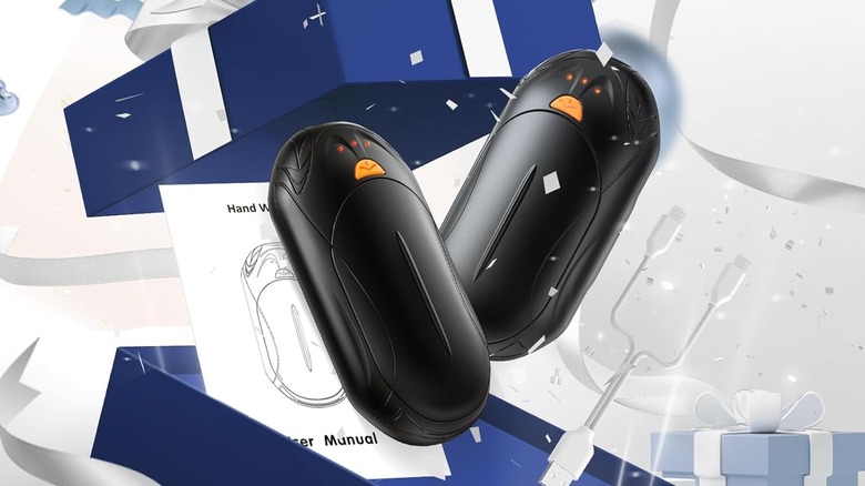 hand warmer inside gift box