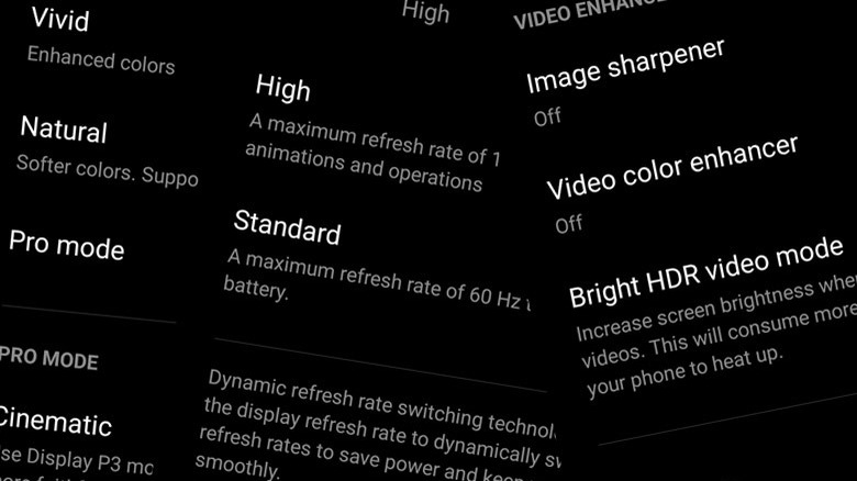 OnePlus software screenshots