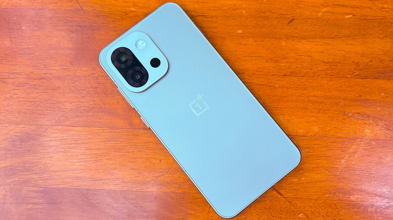 Rear panel view of OnePlus 13s.