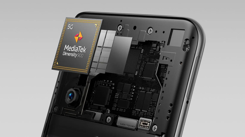 The MediaTek Dimensity 900 logo shown alongside the OnePlus Nord CE 2