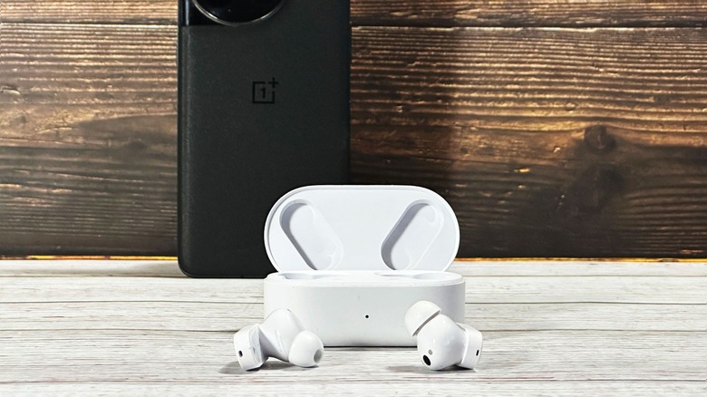 Earbuds and phone