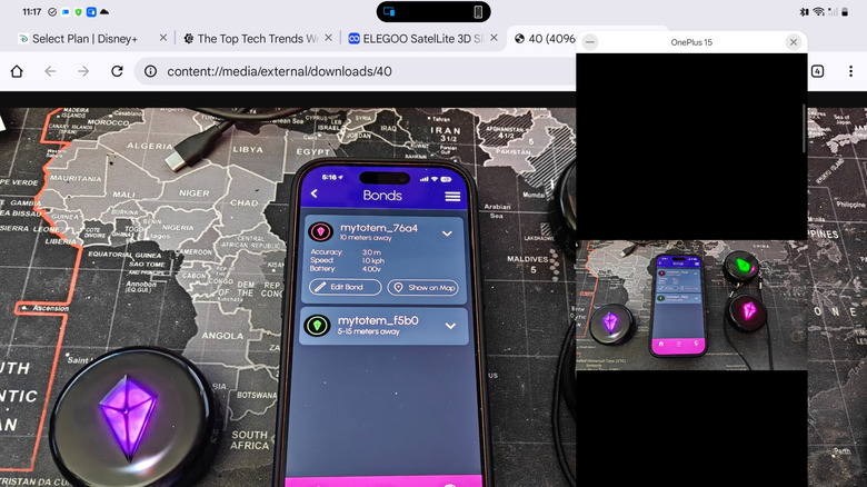 phone casting its screen onto the OnePlus Pad 2 Go