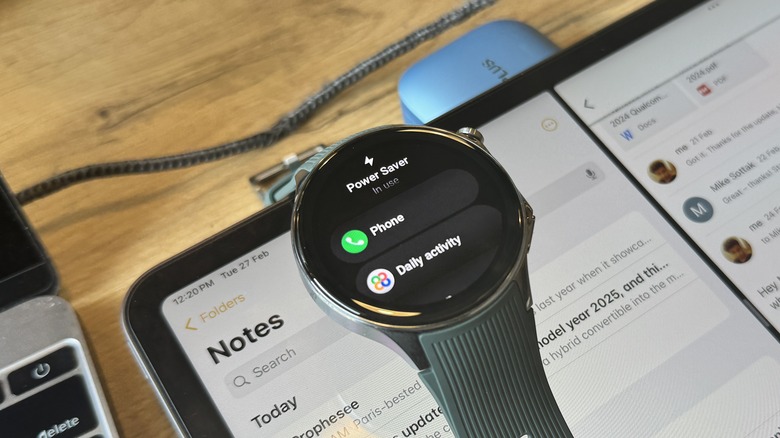 OnePlus Watch 2 battery mode. 