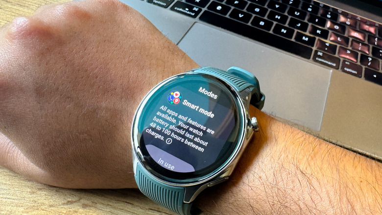 OnePlus Watch 2's smart mode.