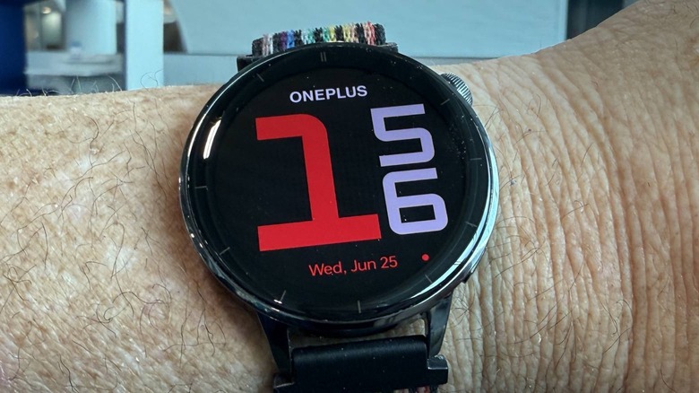 OnePlus Watch 3 on a man's wrist