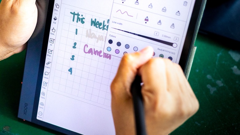 I love taking notes on the Note Air4 C