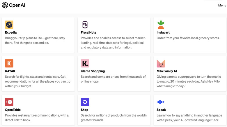 Companies making ChatGPT plugins 