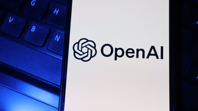 OpenAI logo on a phone