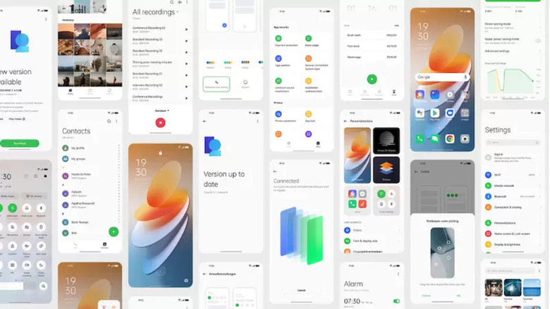 ColorOS screenshots