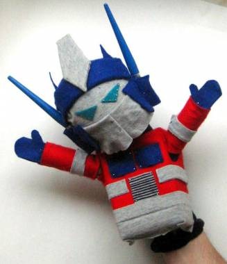 Optimus Prime puppet