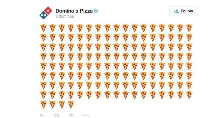 Order a Domino's pizza just by tweeting emoji