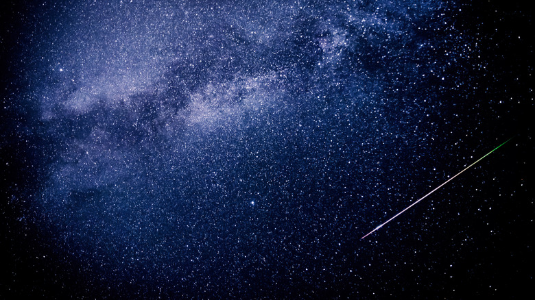 A huge mass of stars and planets in the night sky