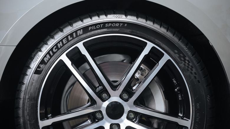 Michelin Pilot Sport 5 tires on a car