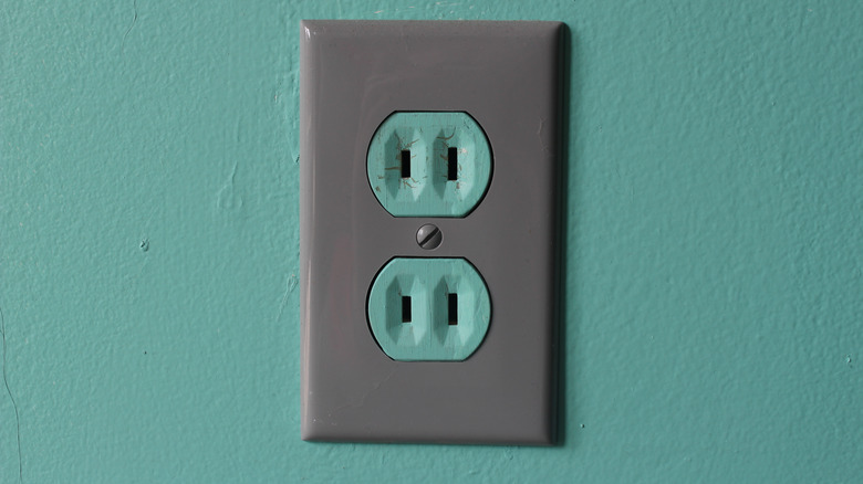 an old power outlet