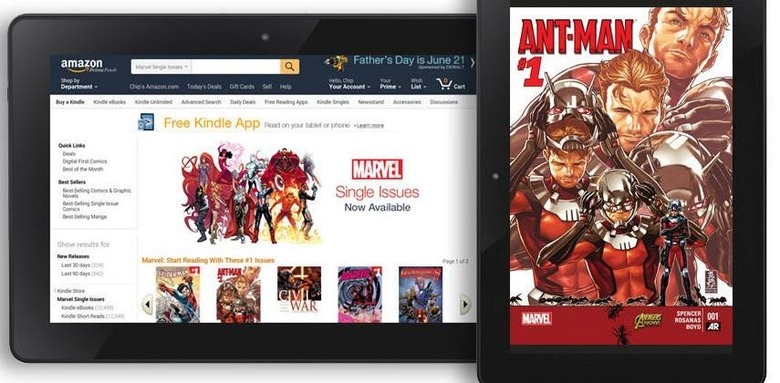 Over 12,000 Marvel comics come to Amazon's Kindle store