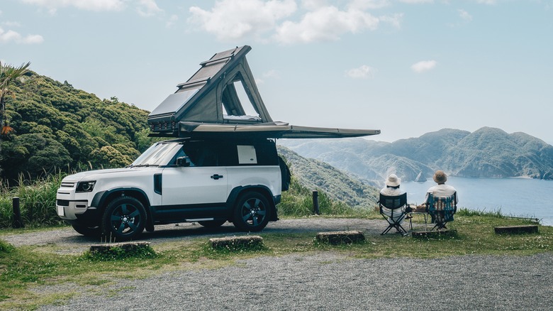 SUV car camping convertible camper overlanding