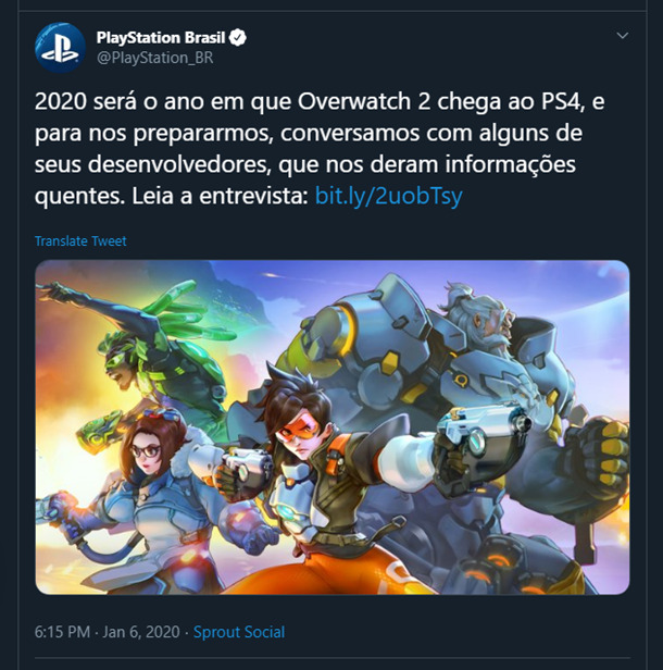 Overwatch 2 Release Details Seemingly Leaked By Playstation Brazil