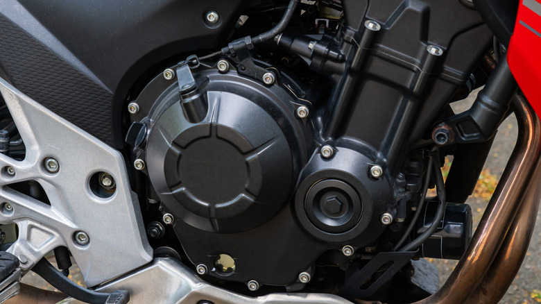 Painted engine compartment