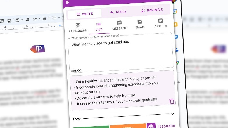 ParagraphAI's Chrome extension