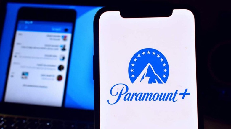 Paramount+ logo on iPhone