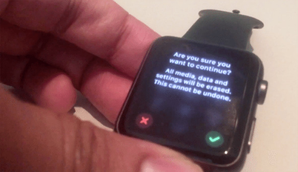 Passcode not required to reset a stolen Apple Watch