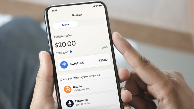 PayPal USD in mobile app