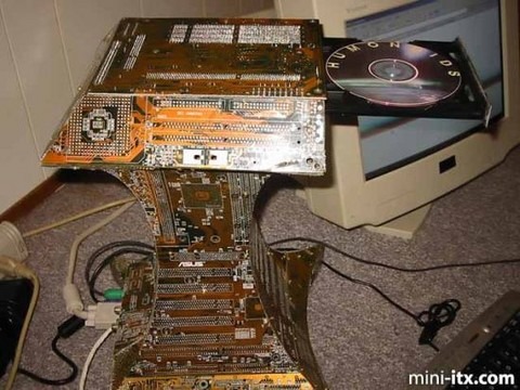 pc mod of recycled motherboards
