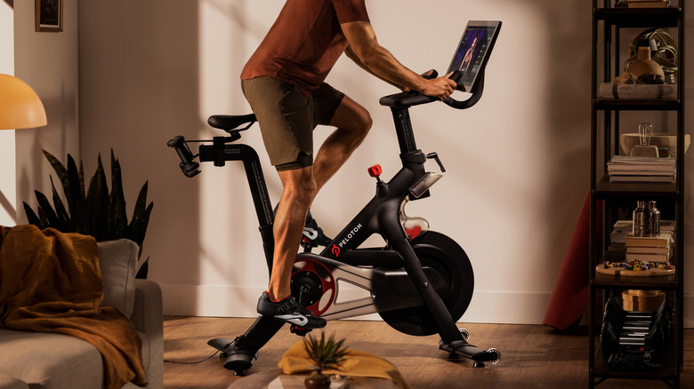 Peloton Bike and user