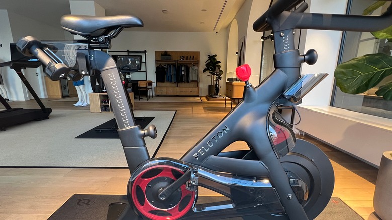 Peloton exercise bike retail shop