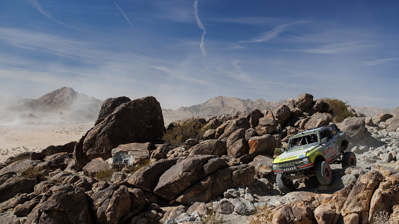 Ford Bronco competing at 2023 King of the Hammers