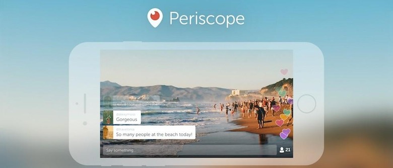 Periscope updated with landscape viewing and broadcasting