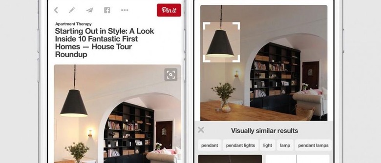 Pinterest can now search visually within pins for similar items