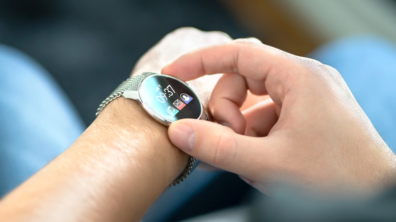 Smartwatch on wrist