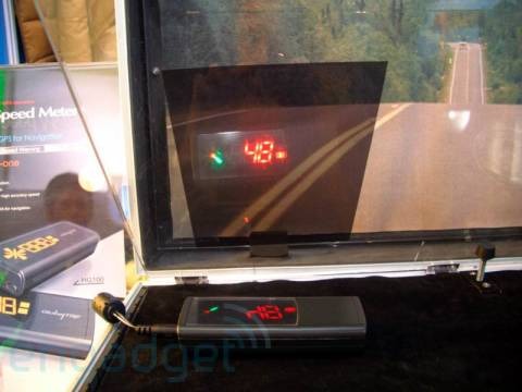 GlobalTop HD100 GPS heads-up display