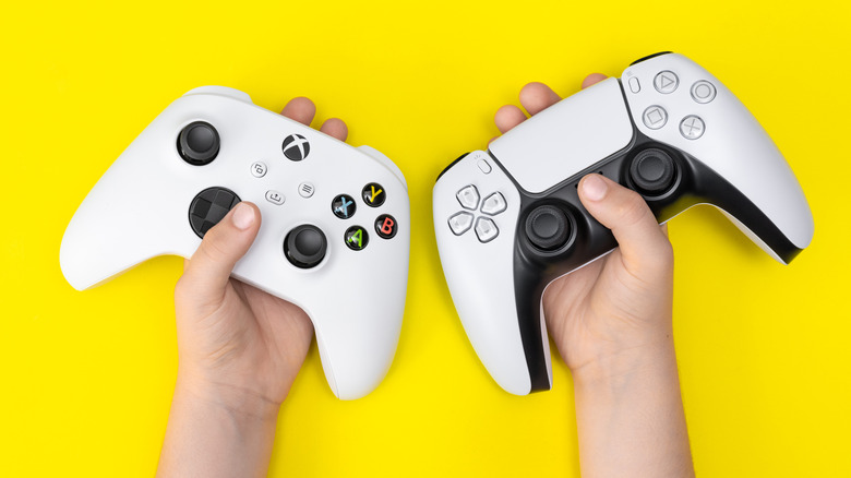 Xbox and PlayStation controllers