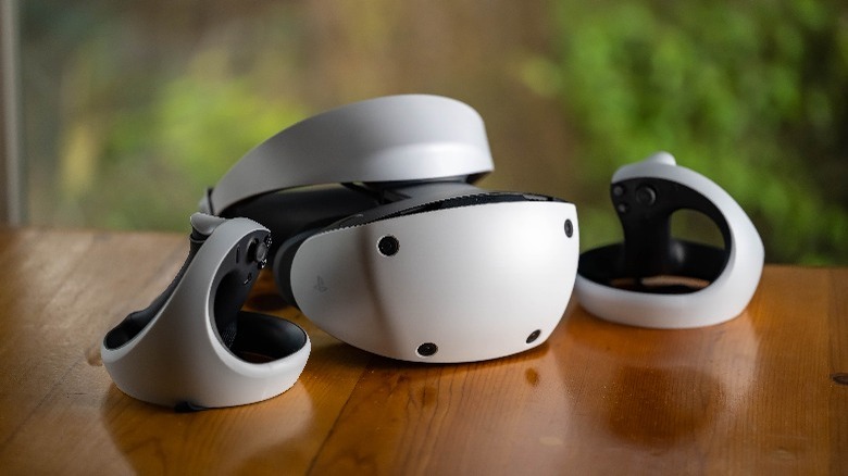 PlayStation VR2 on table