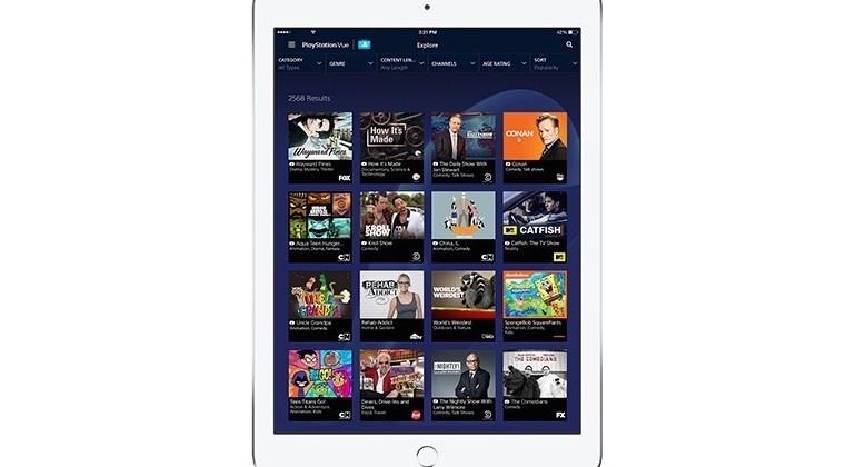PlayStation Vue rolls out iPad app for TV streaming
