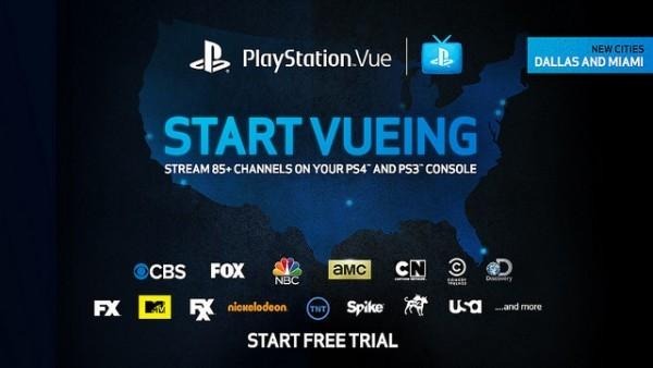 PlayStation Vue streaming TV comes to Dallas, Miami