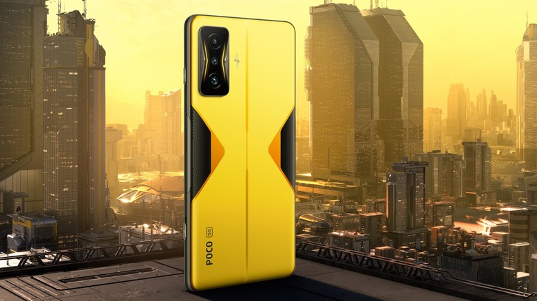 The POCO F4 GT in Cyber Yellow