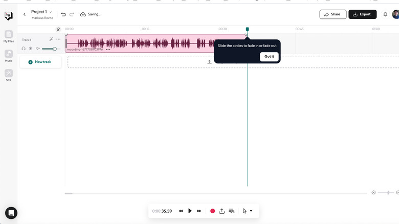 Podcastle Pro audio editing