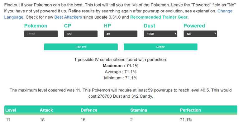 Pokémon Go IV Calculator: como saber o IV do seu Pokémon – Tecnoblog