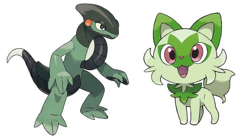 Art of Cyclizar and Sprigatito