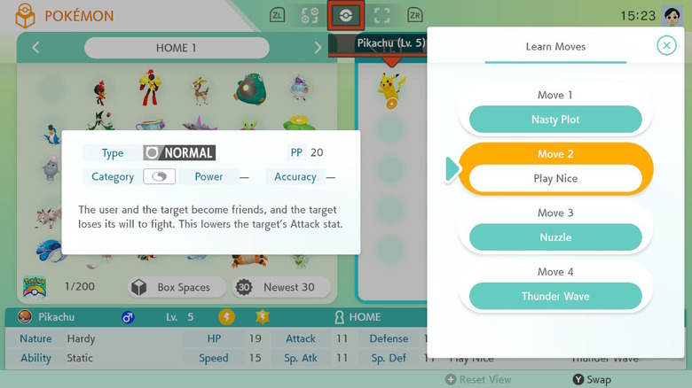 Atualização do aplicativo Pokémon Home Switch
