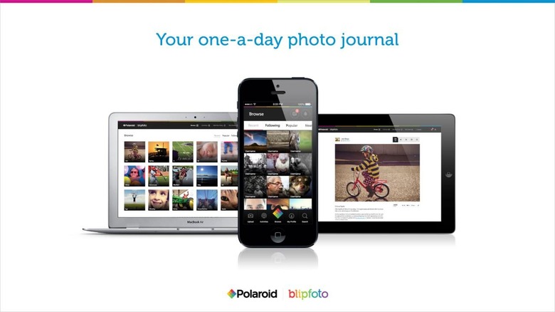 Polaroid Blipfoto on all mobile devices