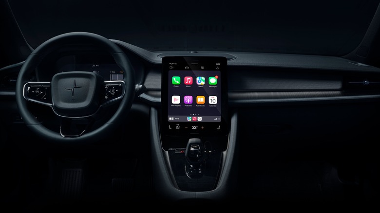 Apple CarPlay in a Polestar 2