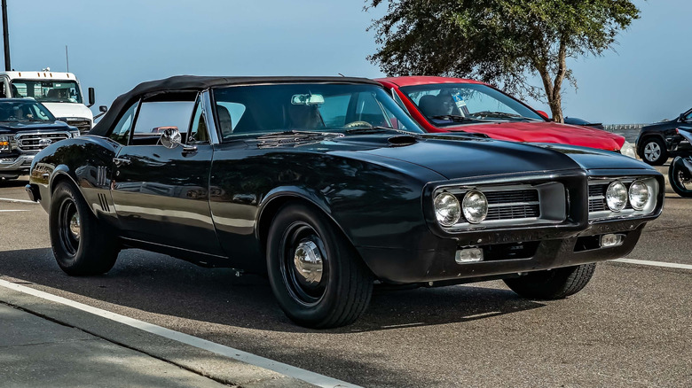 1967 Pontiac Firebird Convertible on the road